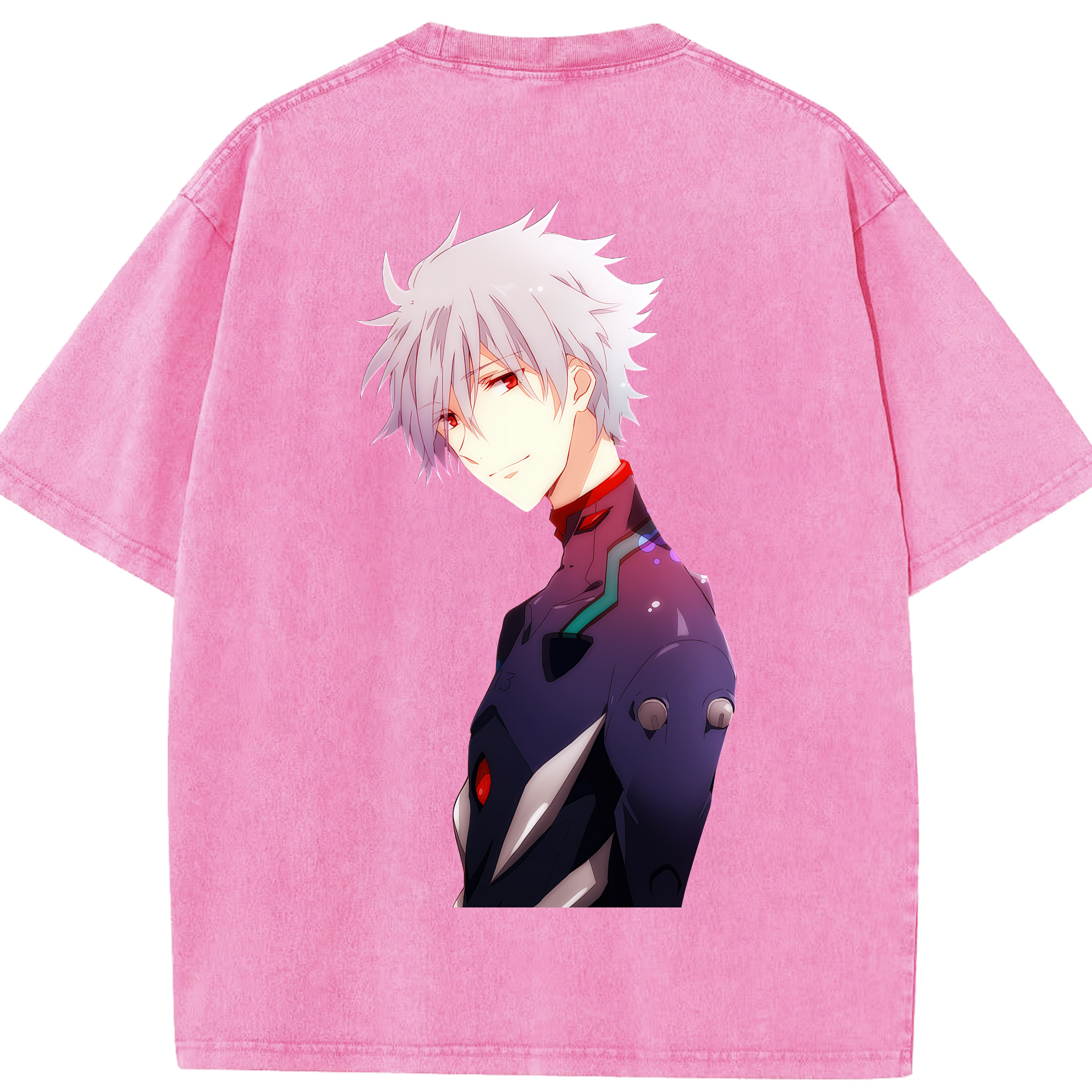 （画像用） EVA 新世紀エヴァンゲリオン 綿100% ヴィンテージ風 半袖Tシャツ（背面プリント）